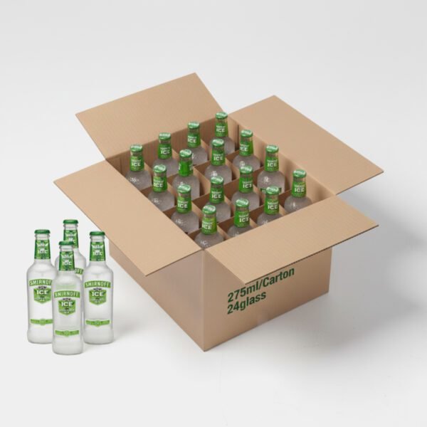 Smirnoff Ice Green Apple 275ml/Carton/24 glass bottle