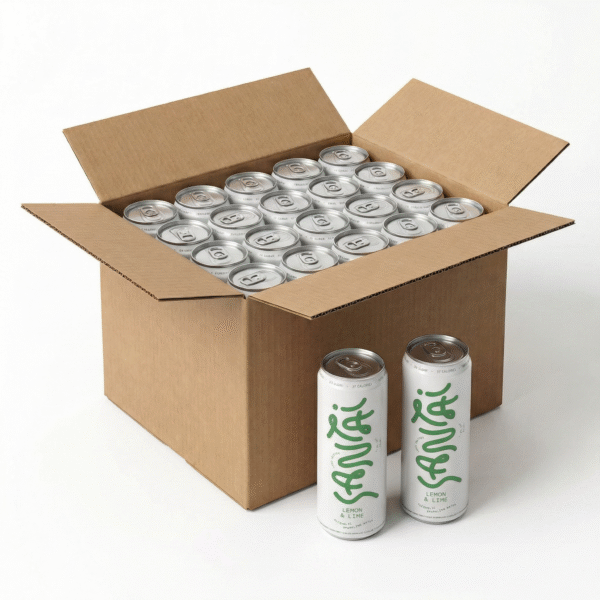 Santai Seltzer Lemon & Lime – 24 Cans (Carton)